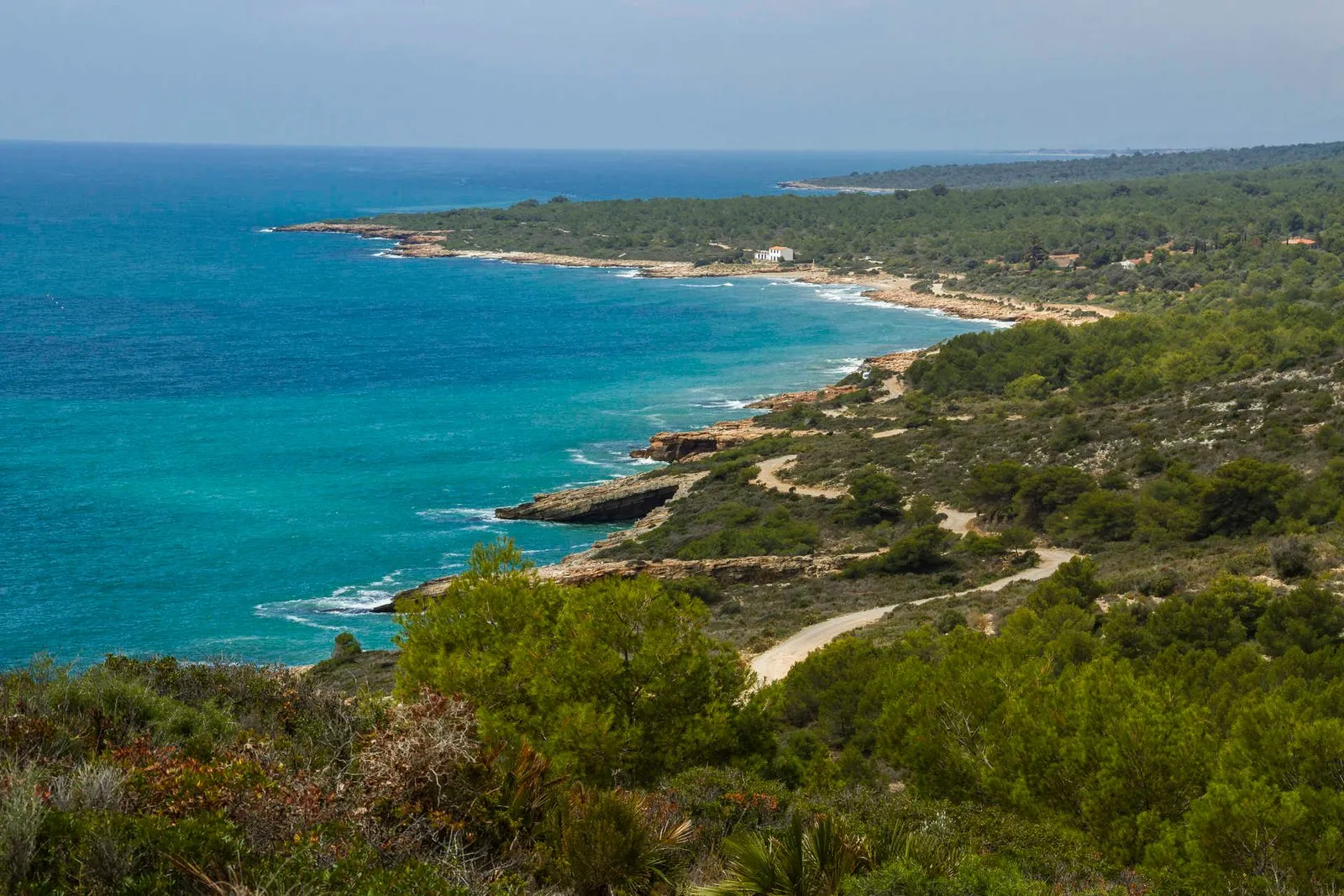 Panorámica del litoral de la Sierra de Irta